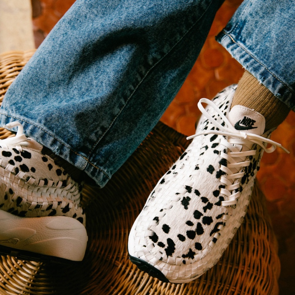 Nike Air Footscape Woven Cow Print Western Sneakers